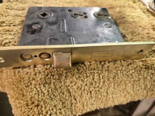 Vintage Antique Norwalk Lock Co Mortise Door Lock w Brass - Bild 2 von 4