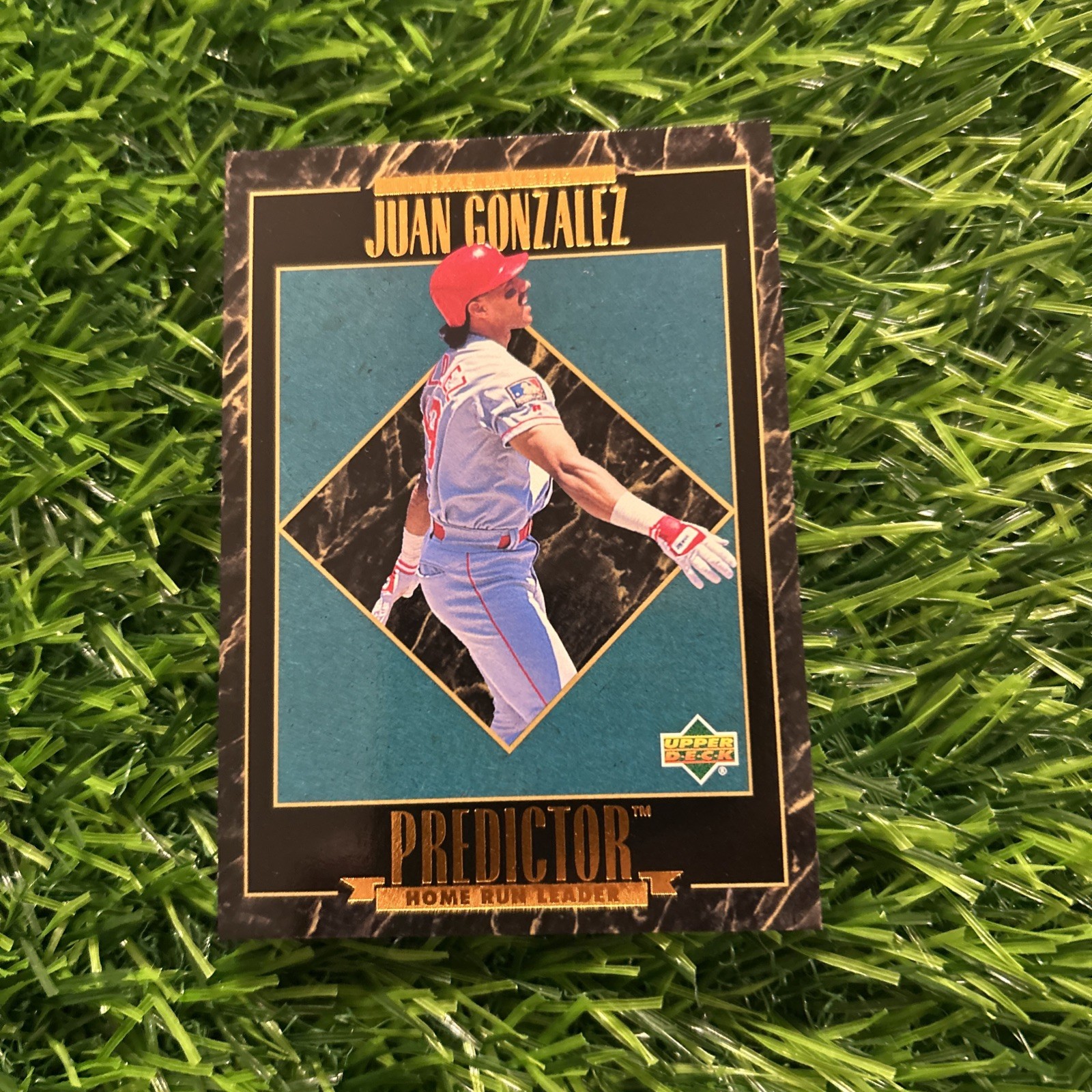 1995 Upper Deck Predictor Home Run Leader # R3 Juan Gonzalez Card Rangers A95