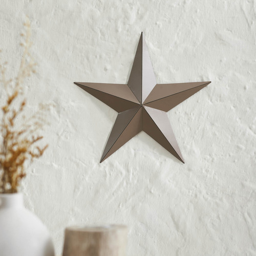 Metal Star Distressed Rust Brown 12x12 - Picture 1 of 7