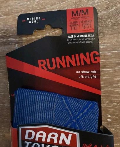 1 Pair Darn Tough Mens Unisex Running No Show Merino Wool Socks Size M/M - Picture 2 of 4