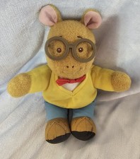 1996 Playskool PBS Kids 10" Talking Arthur Plush Doll WORKS, Rare, Clean