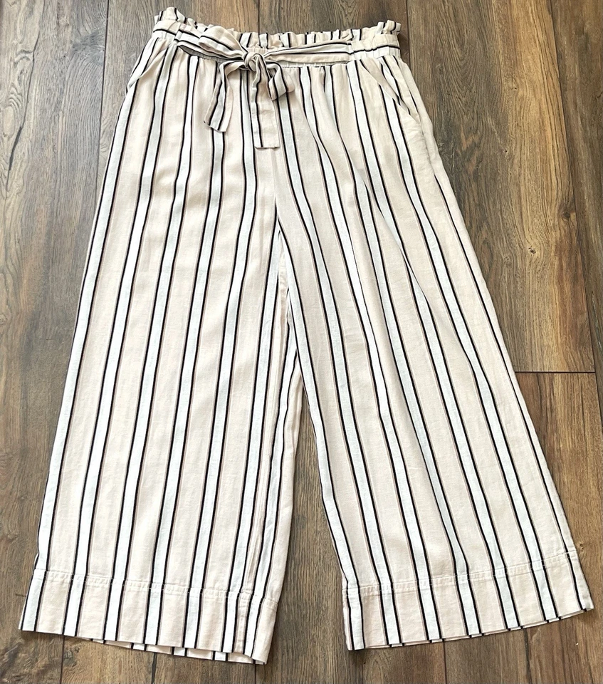 RRP £22.99 New Look Summer Trousers 55%Linen, 45% Viscose, New With Tag - Image 3 of 4