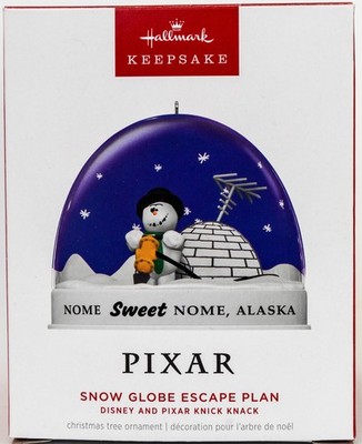Hallmark  Snow Globe Escape Plan Pixar Short Knick Knack  Keepsake Ornament 2025