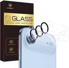 6.6" Camera Lens Protector for iPhone 17, 9H Tempered Glass, 3-Pack