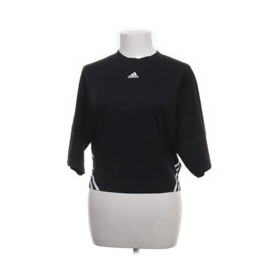 Adidas, Trainingsshirt, Größe: S, Grau/Weiß, Baumwolle/Recyceltes Polyester #wfS