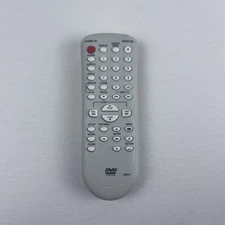 Magnavox Funai Sylvania DVD Video Remote Control NB079 Gray Untested AA Battery