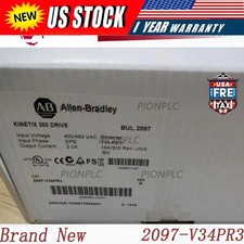 2097-V34PR3 Kinetix 350 Servo Driver Factory Sealed AB US Free Tax