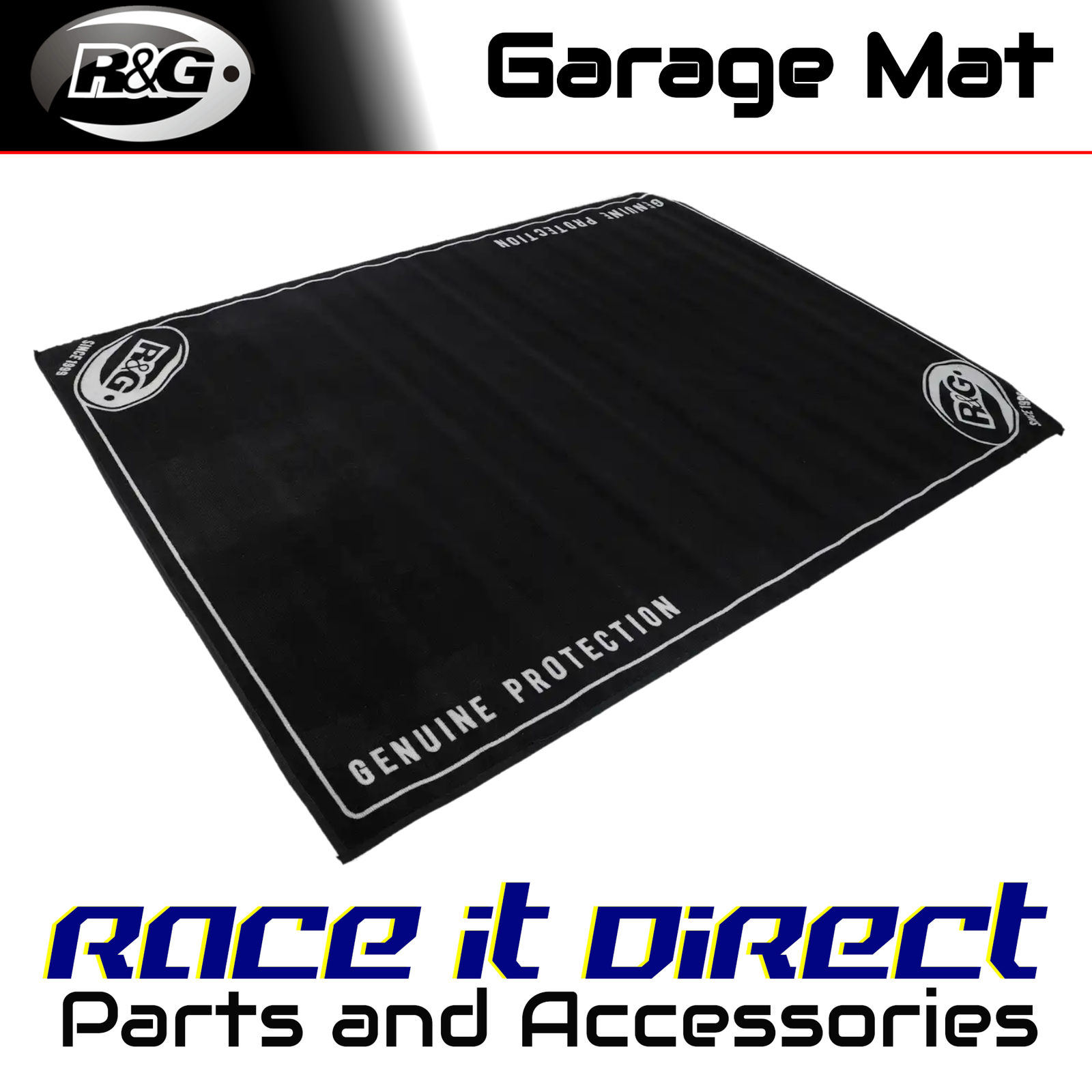 GM0002BK Motorcycle Workshop Mat 2m x 1.5m R&G
