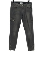 Paige Women's Jeans W 28 in Grey Cotton with Elastane, Polyester Skinny