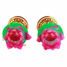 ⁺1 Pair LED Light Buddha Lamp USB Powered Light Transmitting