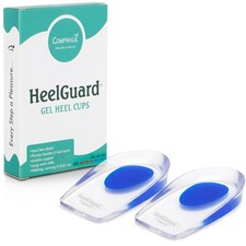 Comfwalk  HeelGuard    Gel Heel Cups for Heel Pain Relief, Plantar Fasciitis 