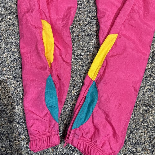 Casual Isle Vintage 80s 90s Full Zip Nylon Windbreaker Jogging Suit Size S EUC - Picture 7 of 7