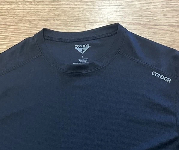 Condor Men's Base Crew Pullover Thermal Long Sleeve Shirt Black Sz L - Image 2 of 2