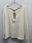 Eddie Bauer Women's Ivory Infinity Thermal Henley Waffle Knit 2XL NWT — photo 1