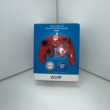 NINTENDO WII U MARIO RED PDP WIRED FIGHT PAD SUPER SMASH BROS
