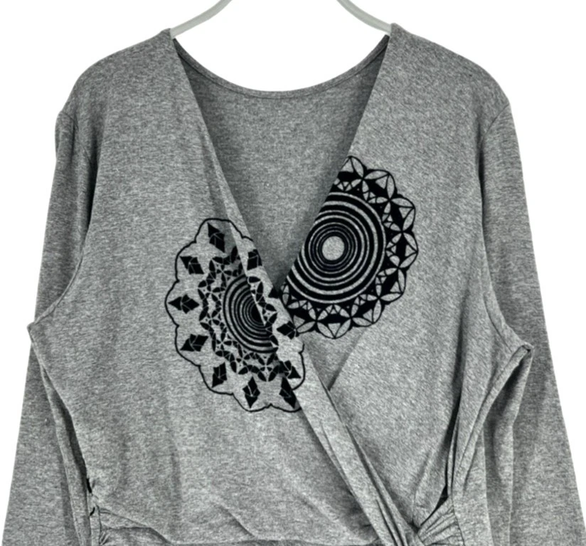 Desigual Damen V-Ausschnitt Langkleid Größe L - Bild 2 von 4