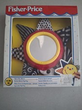 RARE - Hochet-Miroir Flip-flap de Fisher-Price - Jouet vintage dans sa boîte