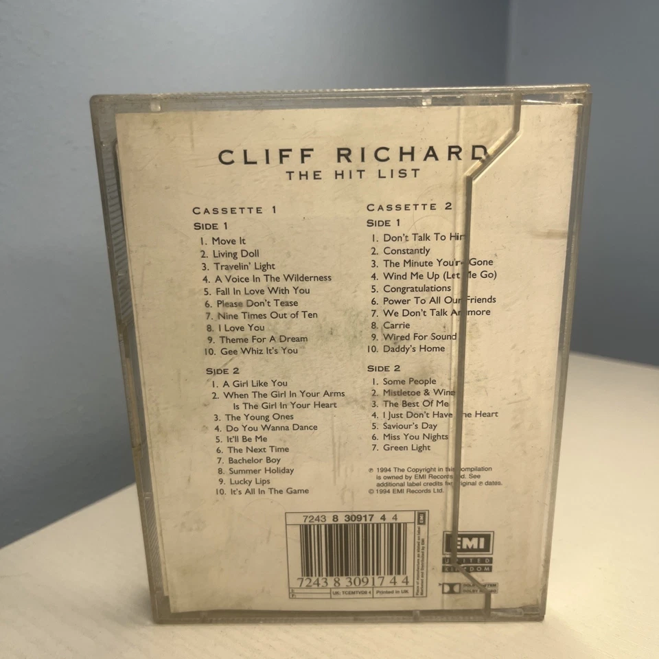 Cliff Richard – The Hit List (The Best Of 35 Years) - 2 x Cassette Tape - 1994 - Image 3 of 3
