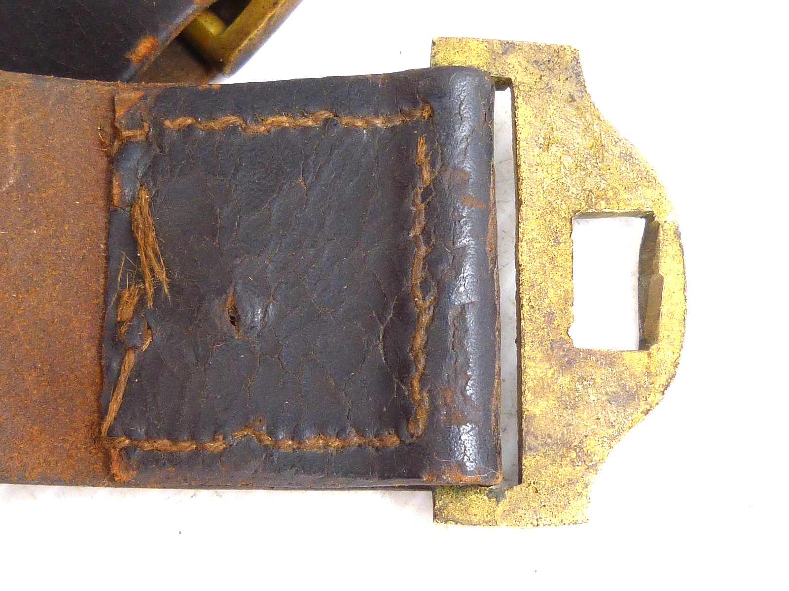 Beautiful Antique Model 1851 Eagle Belt Plate W Leather Belt / Hangers M1851