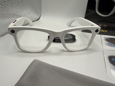 AiMB S2 Max White AI Smart Glasses – HD Video, Translation & Bluetooth Audio