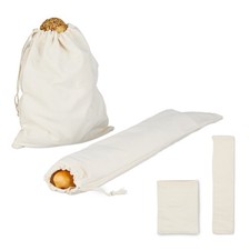 Brotbeutel Brottasche Brötchenbeutel Baguettetasche Brotsack Leinen 4er Set
