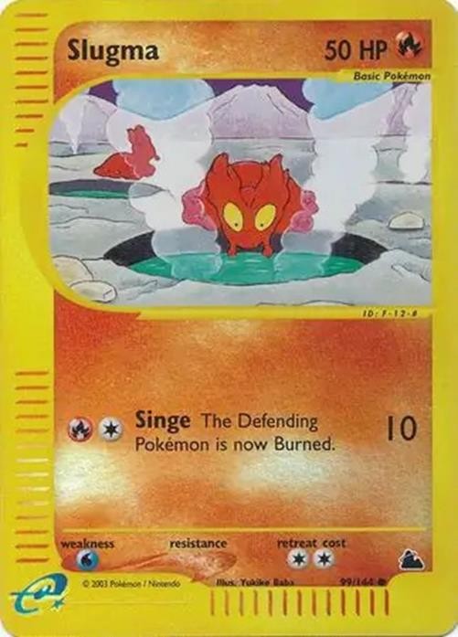 Slugma - 99/144 - Pokemon Skyridge Reverse Holo Rare Card NM