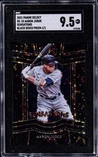 2021 PANINI SELECT SENSATIONS BLACK DISCO PRIZM 1/1 #SE10 AARON JUDGE SGC 9.5