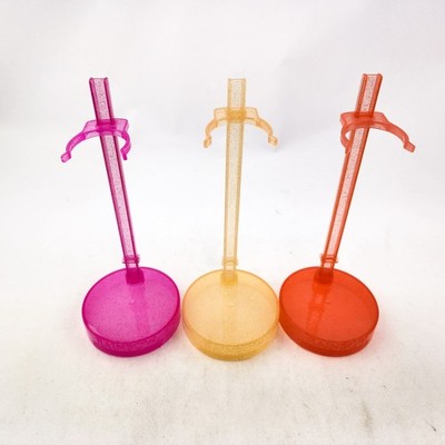 Rainbow Shadow High Doll Stands Plastic Lot of 3 Replacement e