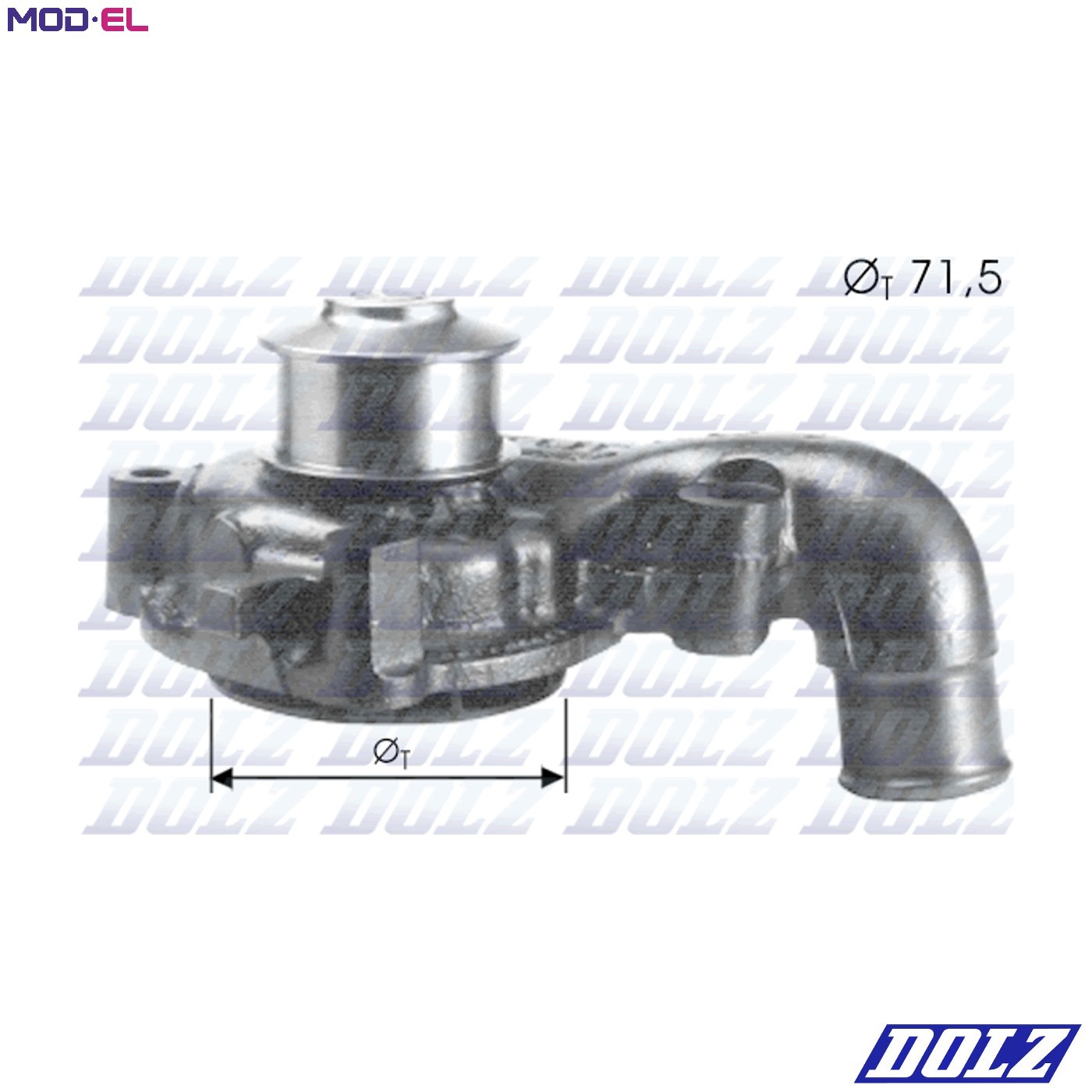 WATER PUMP ENGINE COOLING F165 FOR MAZDA FORD ESCORT/VI/Rural/Mk/VII/Turnier
