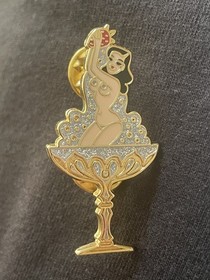 Dita Von Teese Fitted Glamonatrix Tour Shirt S Champagne Glass Pin Brooch Lot