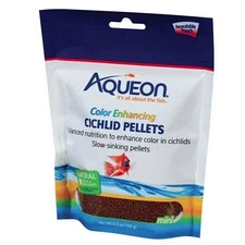 Aqueon Color Enhancing Cichlid Food Pellets 4.5 oz