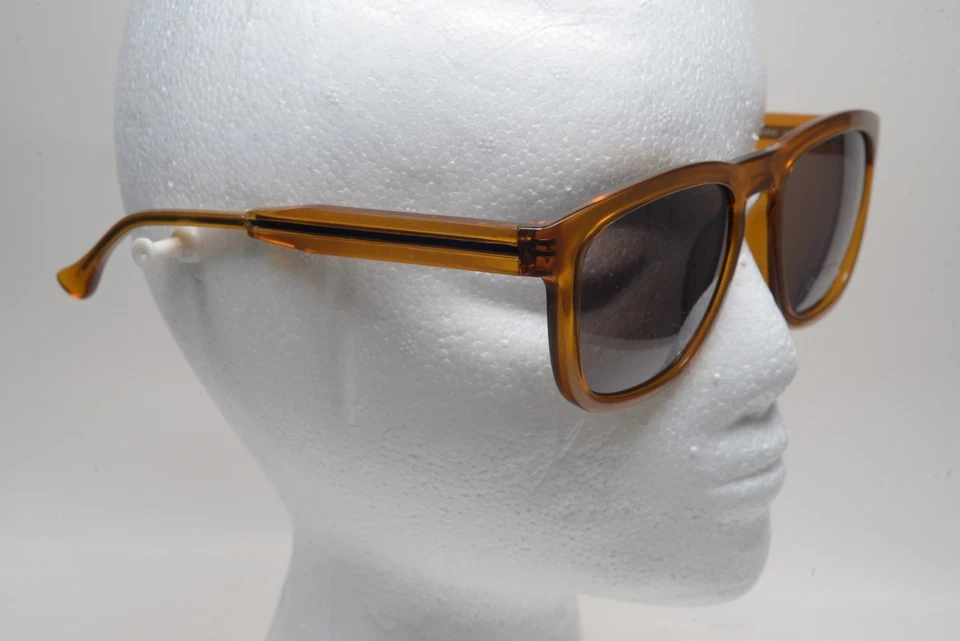 Gafas de sol Calvin Klein CK3187S retro cuadradas marrón miel unisex tonos gafas de sol Foto 3 de 4