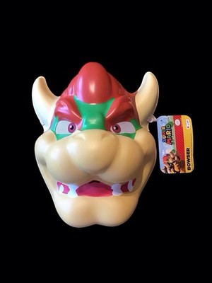 Adult King Koopa Bowser Super Mario Villain Halloween Plastic Costume Mask