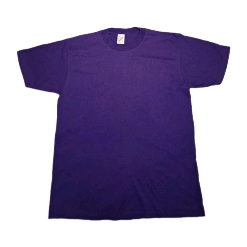 Mens Vintage Single Stitch Jerzees Purple Shirt Blank Nice Size Large