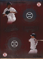 2002 Absolute Memorabilia Team Tandems #TT6 Pedro Martinez Trot Nixon - BB