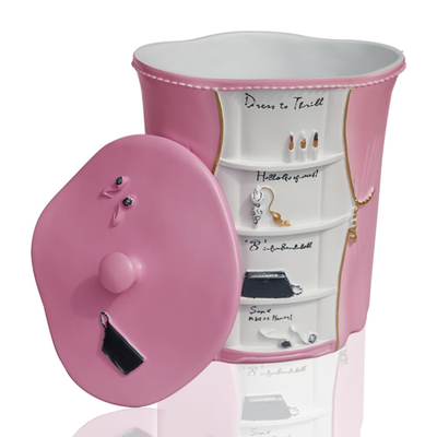 #ad #ad Stylish Pink Mini Trash Bin for Bathroom amp; Bedroom Durable Waste Basket $126.99