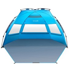 OutdoorMaster Beach Tent Sun Shelter for 3-4 Person, Pop Up Beach Tent Easy S...