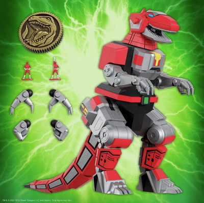 Mighty Morphin Power Rangers Ultimates 20cm Actionfigur Tyrannosaurus Dinozord