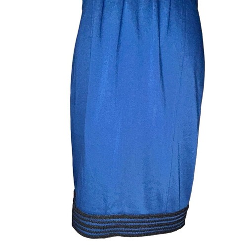 Maggy London Size 12 Twilight Blue Cap Sleeve Knee Length Sheath Dress New $128 - Picture 4 of 10