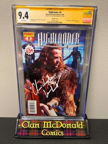 Highlander #0 Signed by Christopher Lambert Graded CGC 9.4