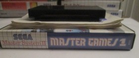 Sega Master System MASTER GAMES 1 w/Cartridge, Instructions & Box - 3 GAMES IN 1