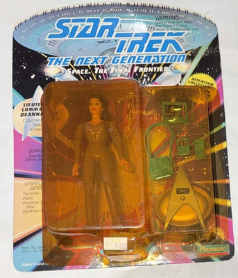 #ad #ad 1992 Star Trek Next Generation Lt Commander Troy Action Figure Sealed NOS $8.00