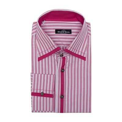 Luxus Gerlin Hemd Pink Thomas Mason Baumwolle 16 - 41 9D Bijan