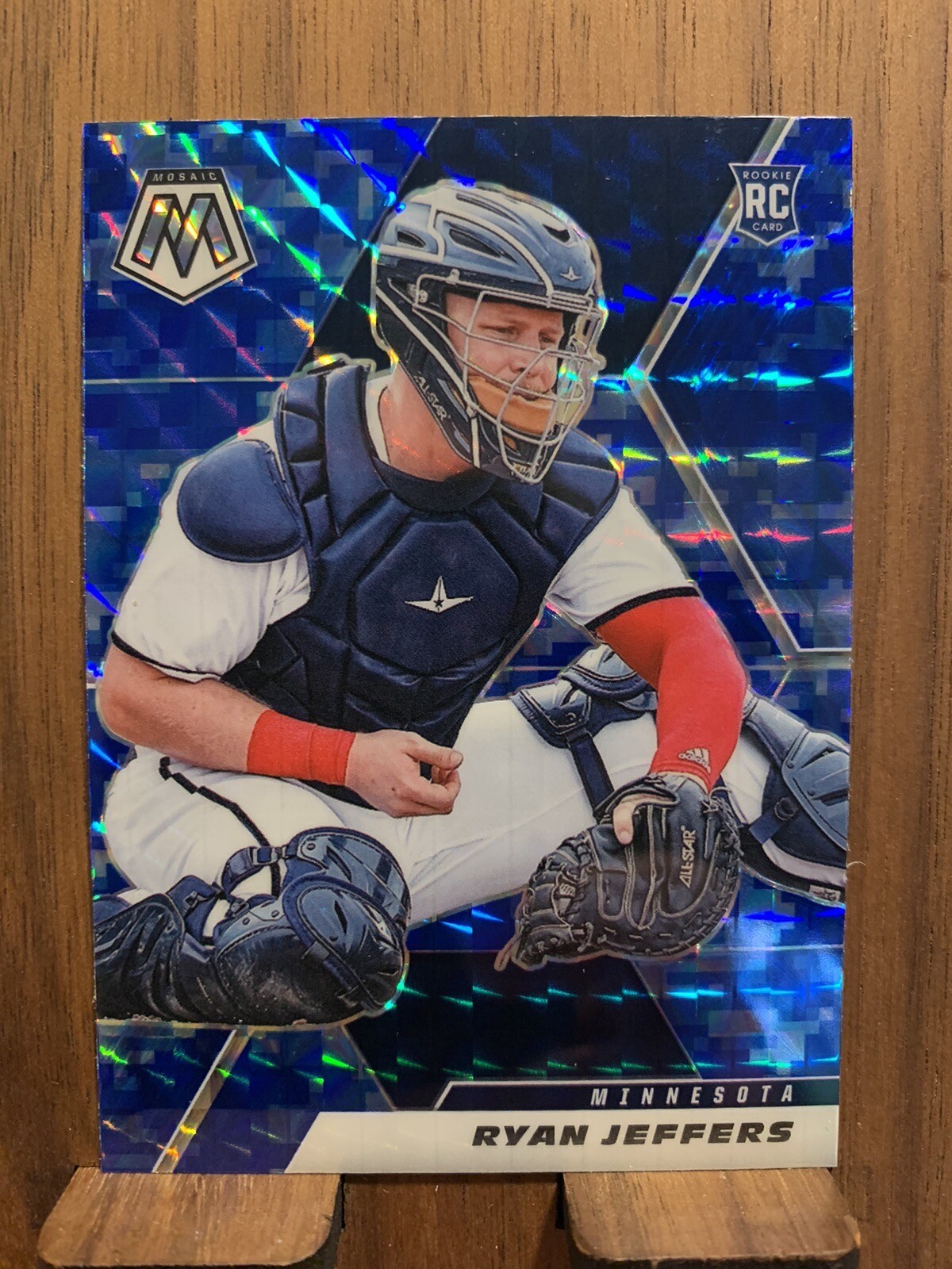 RYAN JEFFERS 2021 PANINI MOSAIC #269 BLUE CAMO PRIZM RC