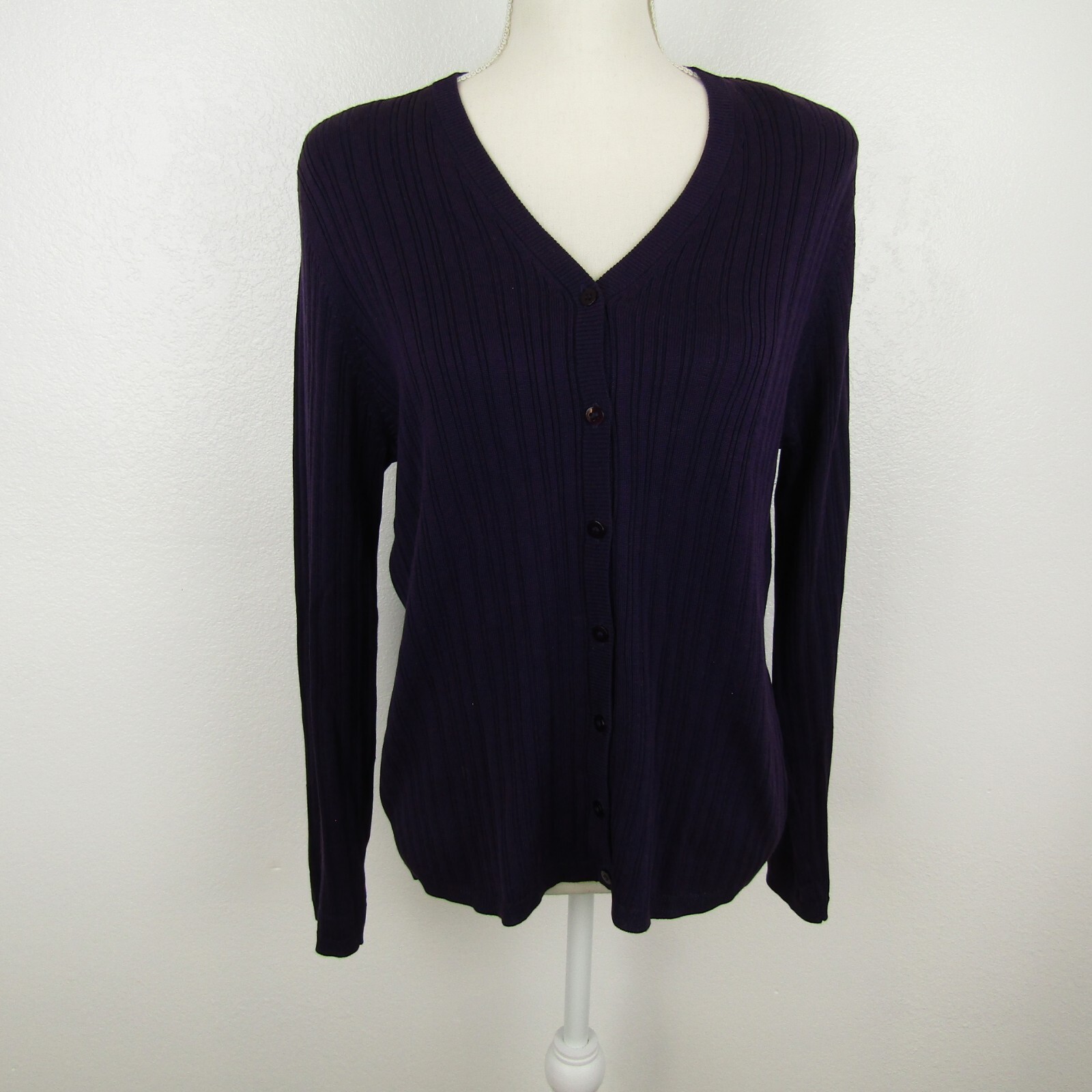 Josephine Chaus Shirt Top Blouse Sweater Cardigan Button Up Womens XL