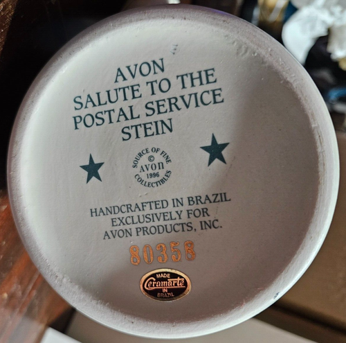 Vtg 1996 Avon Salute to the Postal Service Beer Stein Pony Express NEW - Picture 4 of 4