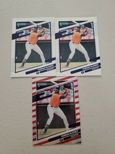 Yordan Alvarez 2021 Donruss Baseball Candy Cane Holo 1969/2021 + 2 base Astros