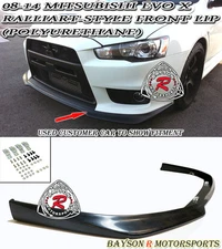 Fits 08-15 Mitsubishi EVO X 10 [EVO BUMPER ONLY] Ral-Style Front Lip (Urethane)