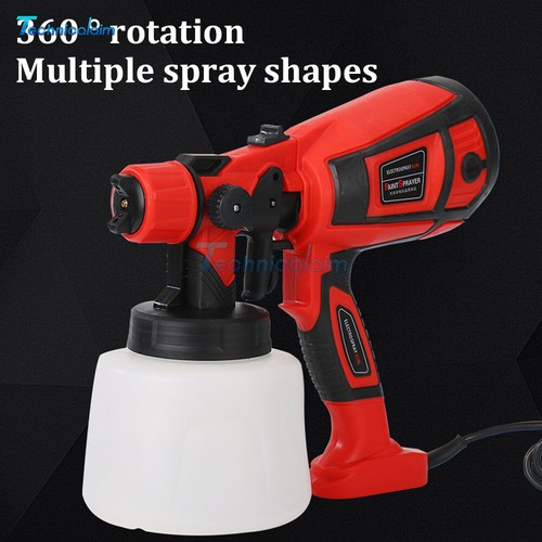 Electric Paint Spray Gun Machine 900ML HVLP Paint Sprayer Handheld Home DIY Tool - Picture 12 of 18