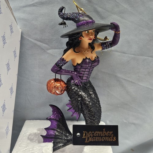 RARE December Diamonds Willamina Halloween Mermaid Ornament 2010 New With Box